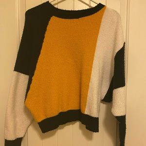 Girls color block sweater from Nordstrom